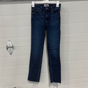 PAIGE Indigo Frayed Hem Jeans